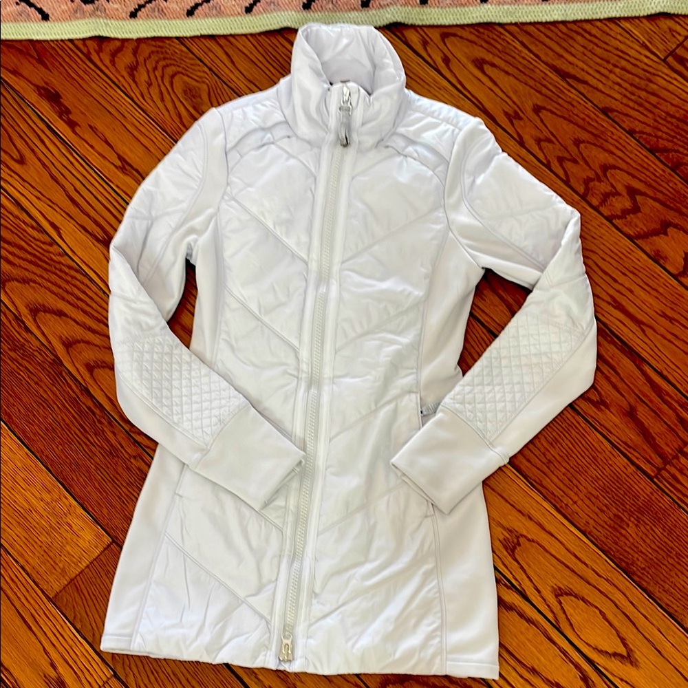 Women's White Quilted Jacket